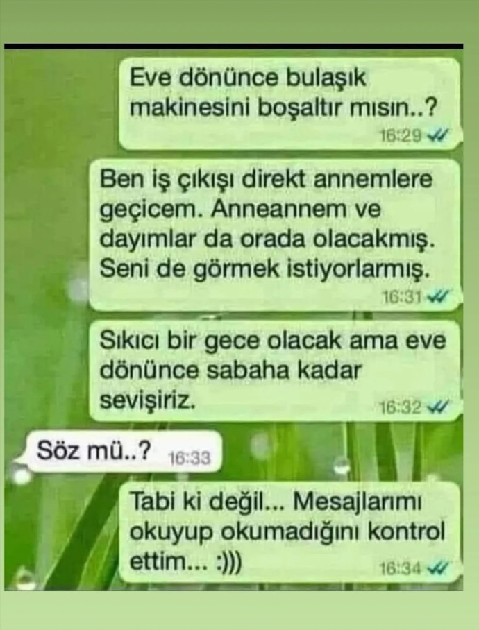 Size yazılan mesajları sonuna kadar okurmusunuz?