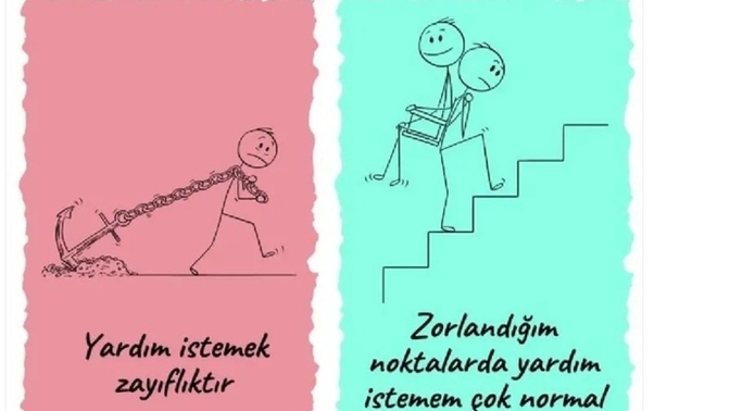 Size göre yardım istemek zayıflık mıdır?
