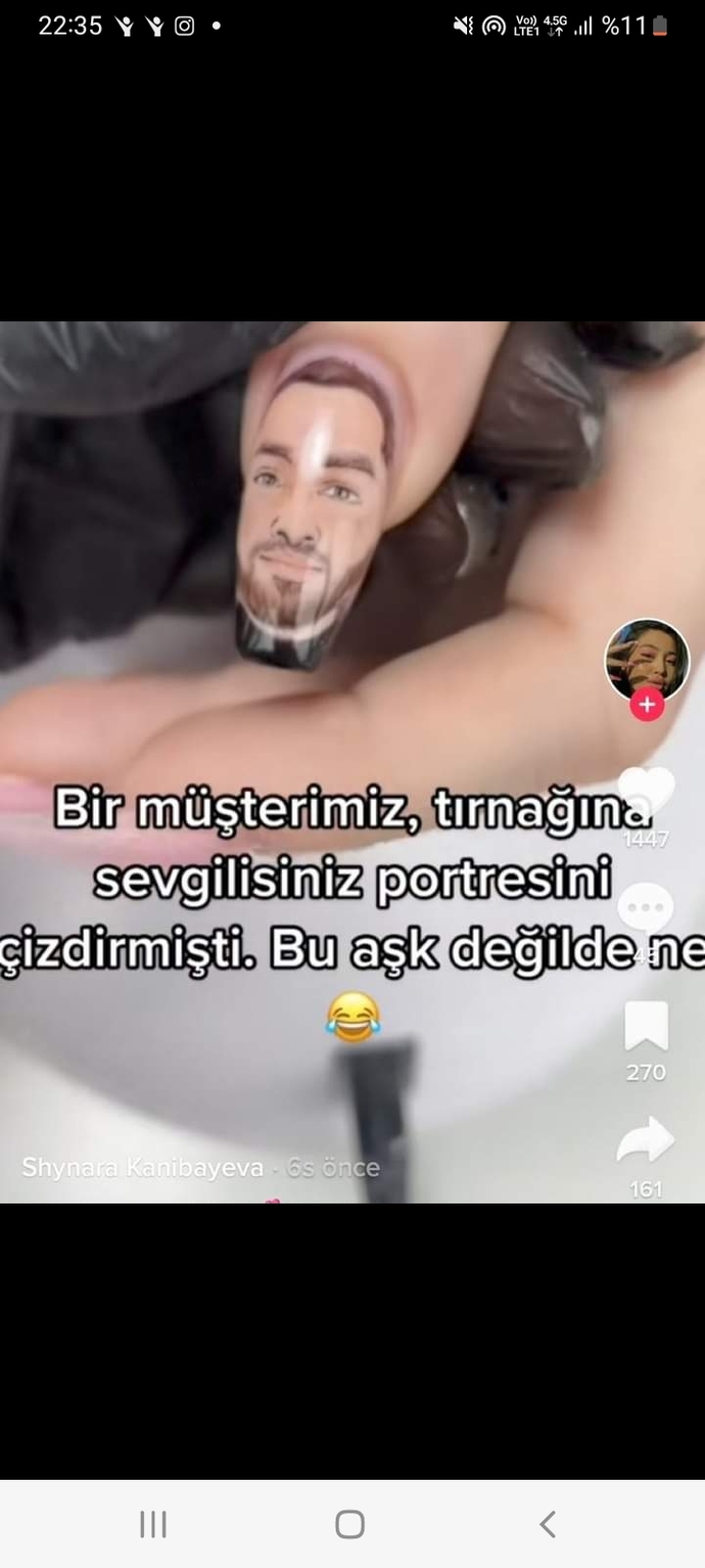 Kızlar tırnağınıza eşinizin veya sevgilinizin portresini yaptırır mısınız?