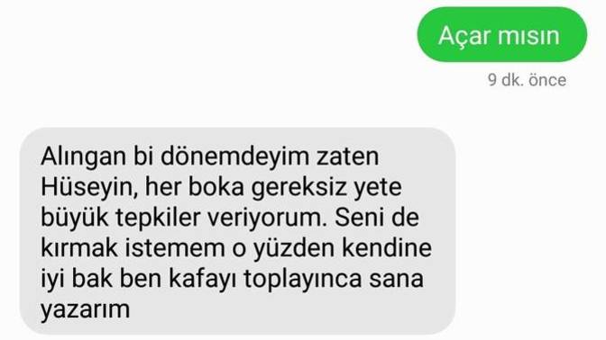 Bizden olur sandığım hatun kafamı toparlayınca yazarım dedi. Sizce başkasını mı buldu?
