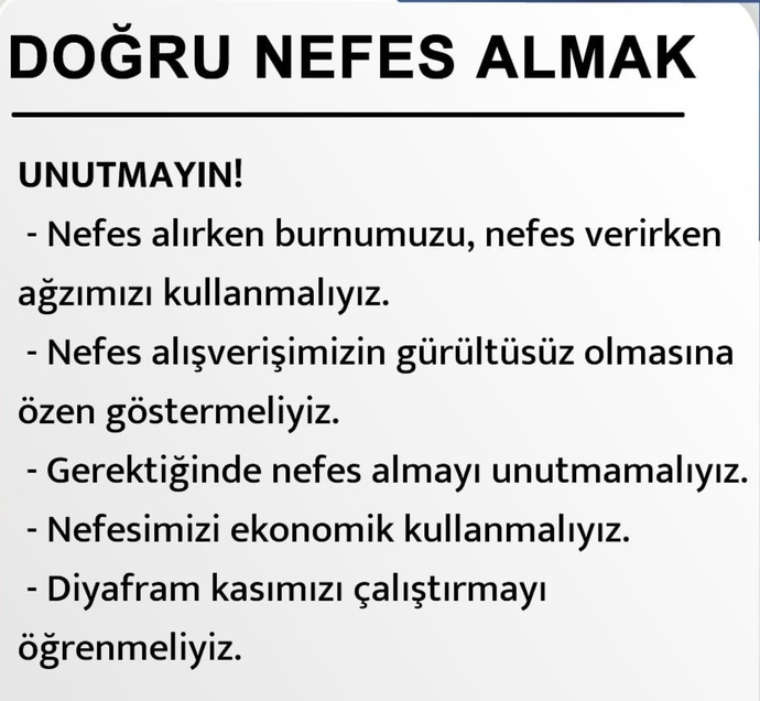 Doğru nefes alabiliyor musunuz?
