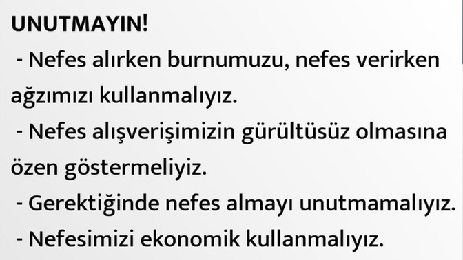 Doğru nefes alabiliyor musunuz?