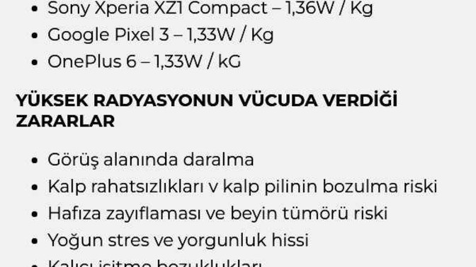 Sar değeri yüksek olan akıllı telefonlar hangileri merak ediyorsaniz işte burada 👇🏻?