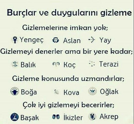 Hangi burç duygularını gizler?