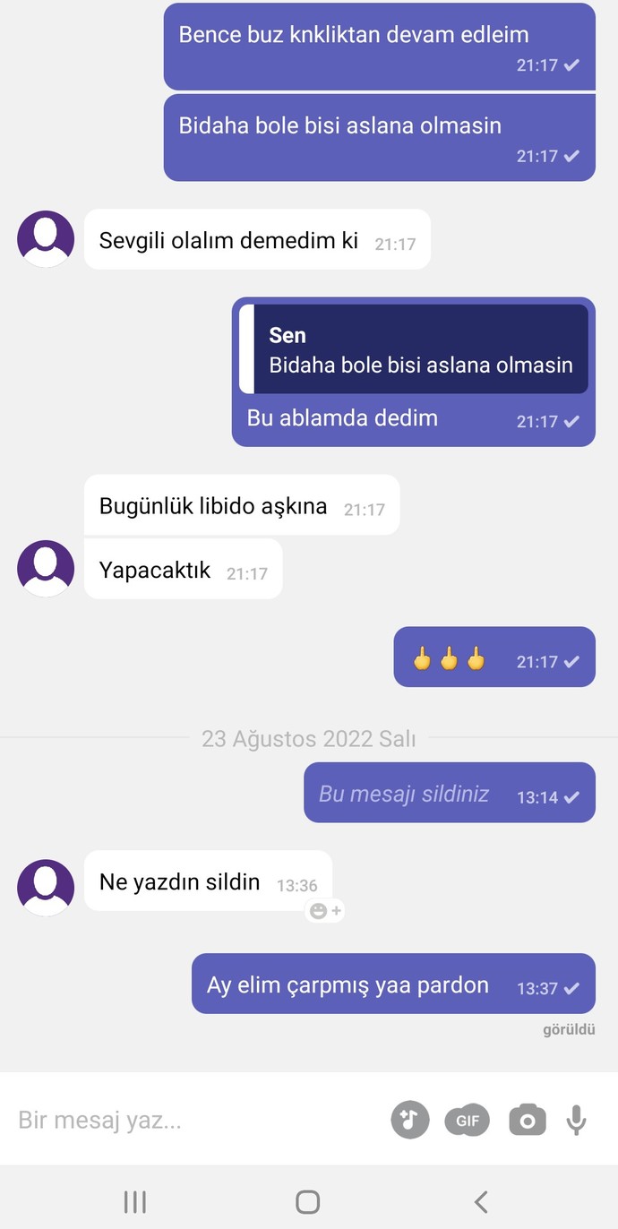 Sizce bu adamla olur mu?
