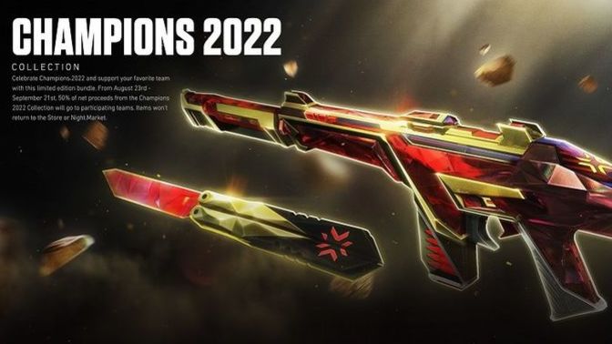 Valorant'a Champions 2022 kelebek bıçağı geliyor. Beğendiniz mi?