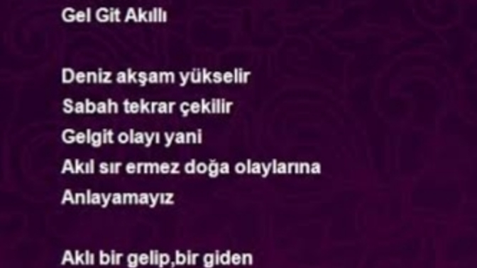 Gel git akıllı insanlar hakkında ne düşünüyorsunuz?