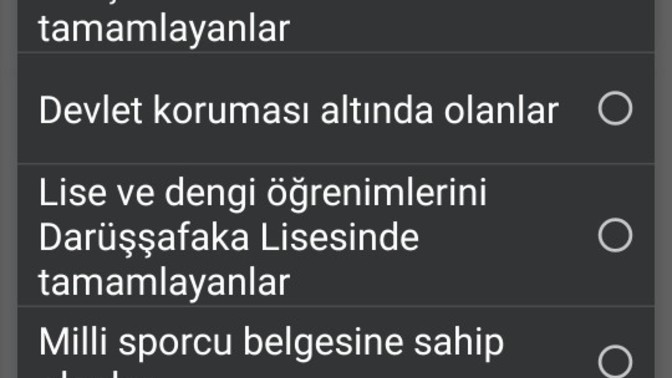 Benim annem engelli. KYK başvururken burada ne seçeceğim?