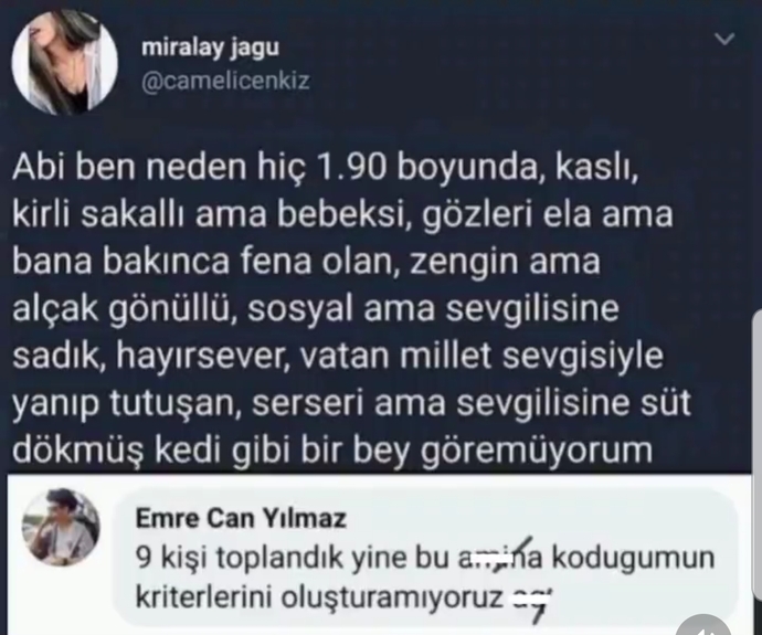 Karşı cinste aradığınız kriterler nelerdir?