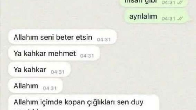Sevgilim beni neden lanetledi?