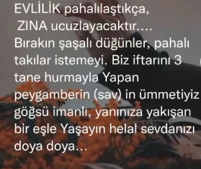 İmanli olupta evlenmeye imkaniniz olsun diye dua edenlerdenmisiniz yoksa dinsiz olupta keyfi olarak mi bekarsiniz?