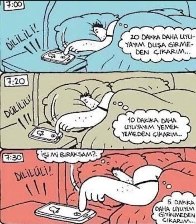 Alarm erteler misin?