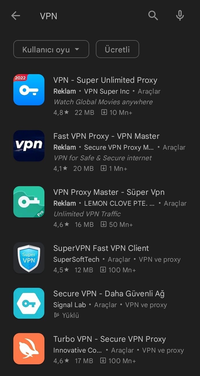 VPN nasıl indireceğim?