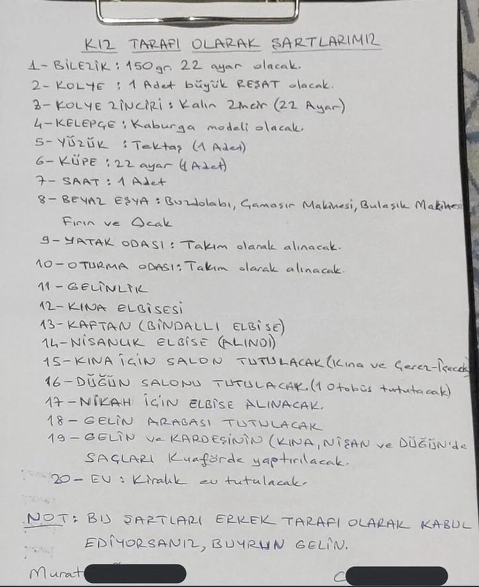 Sizden böyle şeyler isteseler evlenir misiniz😅?
