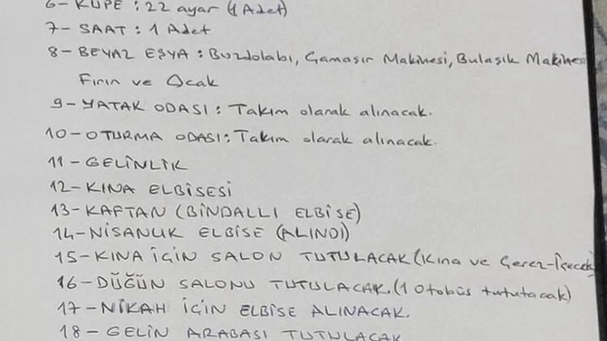 Sizden böyle şeyler isteseler evlenir misiniz😅?