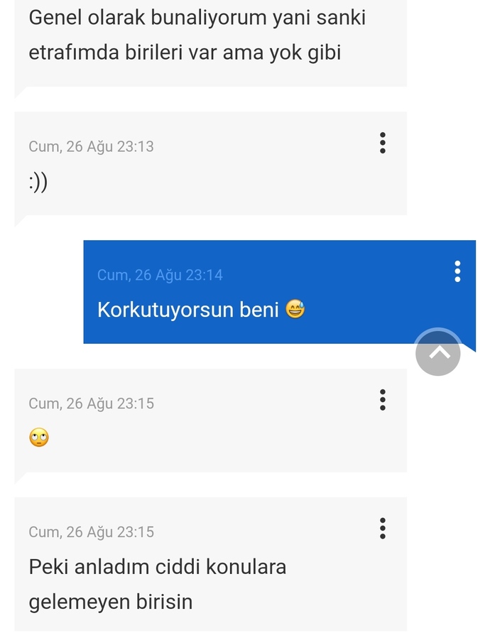 Ben nerde hata yaptım bu arkadasa?