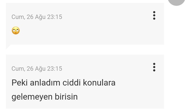 Ben nerde hata yaptım bu arkadasa?