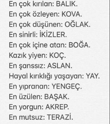 Burç en çok neyi yapıyor?