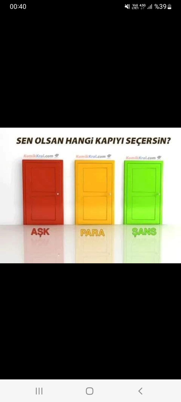 Sen hangi kapıyı tercih edersin?