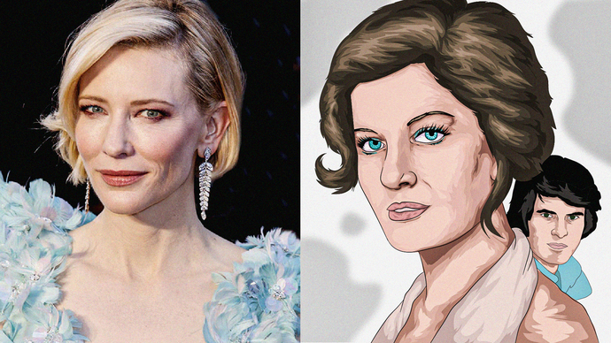 Cate Blanchett çizimi nasıl görünüyor?