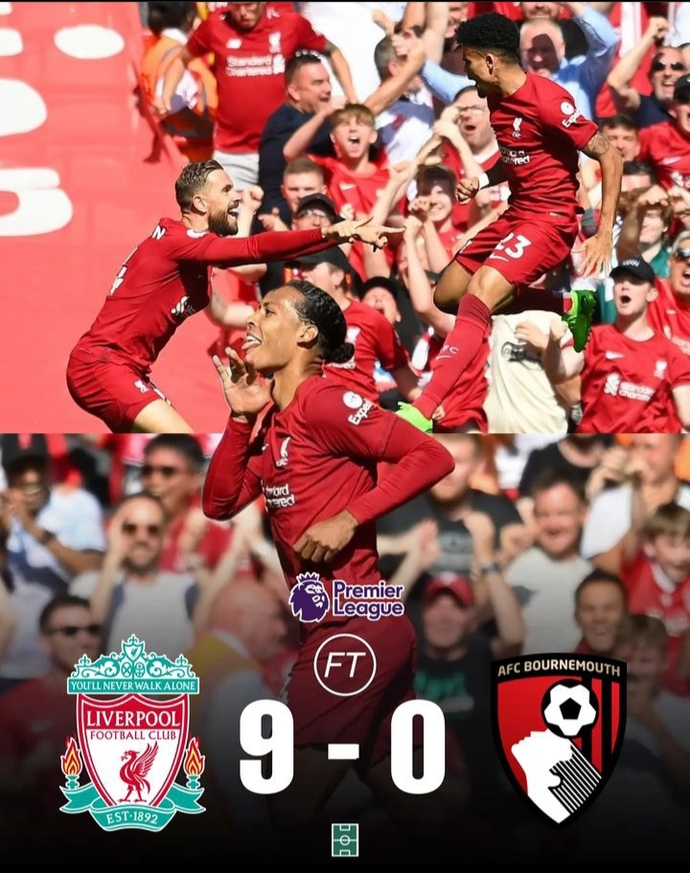 Liverpool 9 - Bournemouth 0... Firminonun müthiş performans gösterdiği maçta kazanan Liverpool oldu! Ne düşünüyorsunuz?