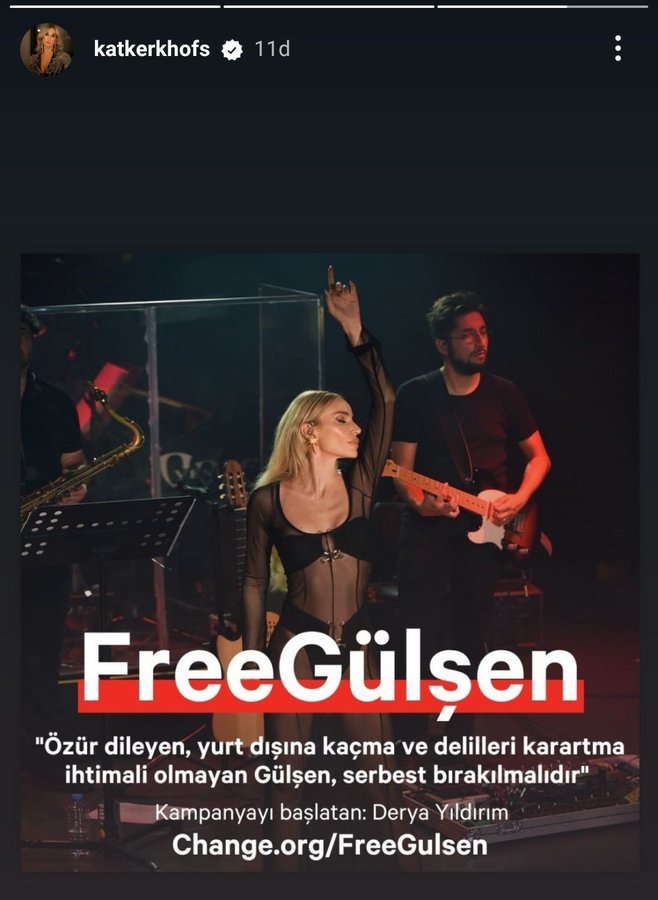 Mertensin eşinden gelen Gülşeni serbest bırakın paylaşımı hakkında ne düşünüyorsunuz?