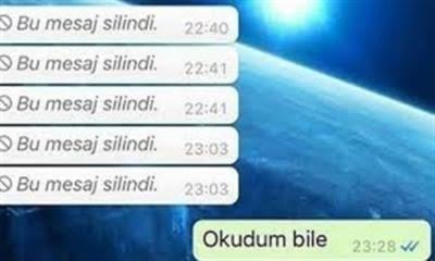 Mesajları silen
