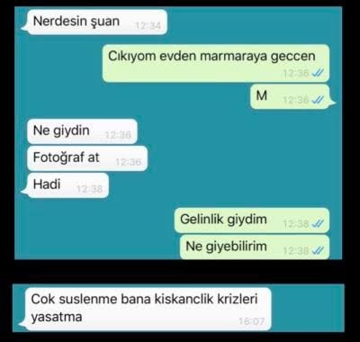Sevgililerin birbirlerini aşırı bir şekilde kısıtlama ve kıskanma durumuna nasıl bakıyorsun?