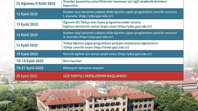 Gazi üniversitesi hazırlık hakkında?
