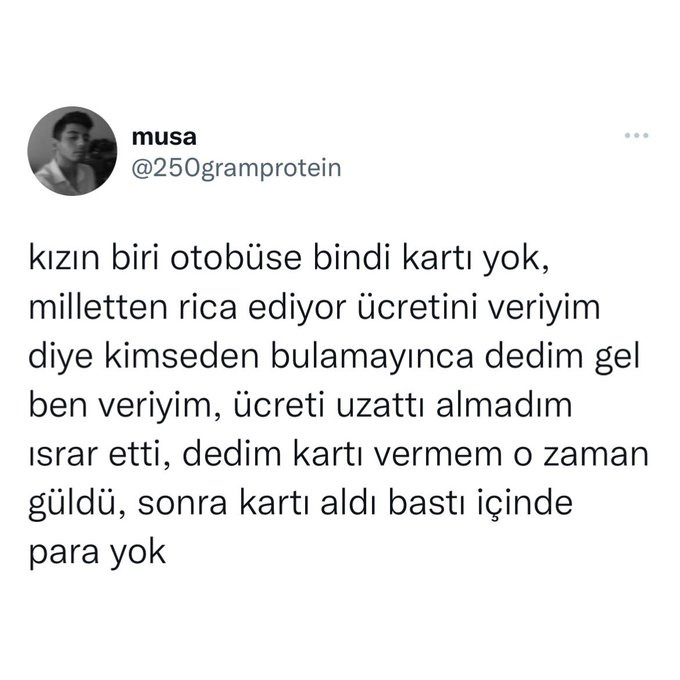 Toplu taşımada, kartı olmayan birinin ücretini hiç ödediniz mi?