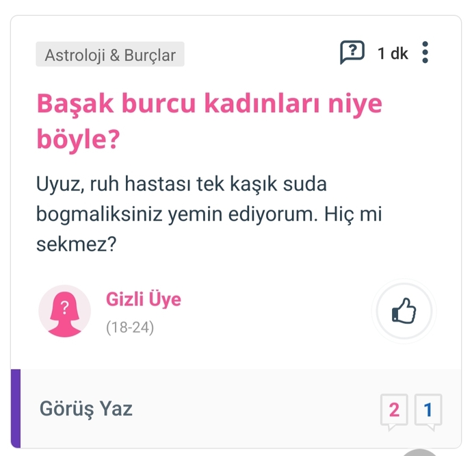 Başak burcu kadınları niye böyle?