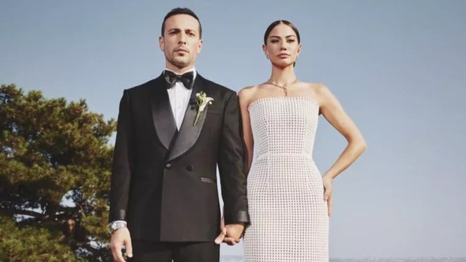 Demet Özdemir ile Oğuzhan Koç evlendi! Gelinliği beğenmeyen tek ben miyim?