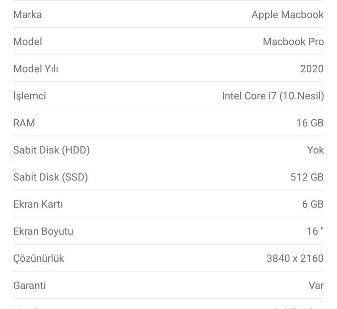 Sıfır Macbook Pro mu yoksa 2.El Macbook Pro 2020 mi?