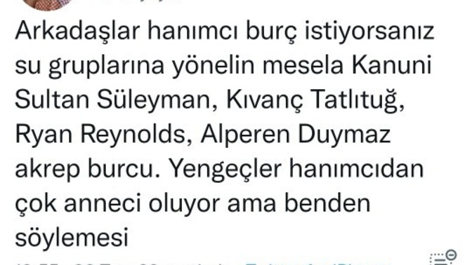Hanımcı erkek hangi burç olur?