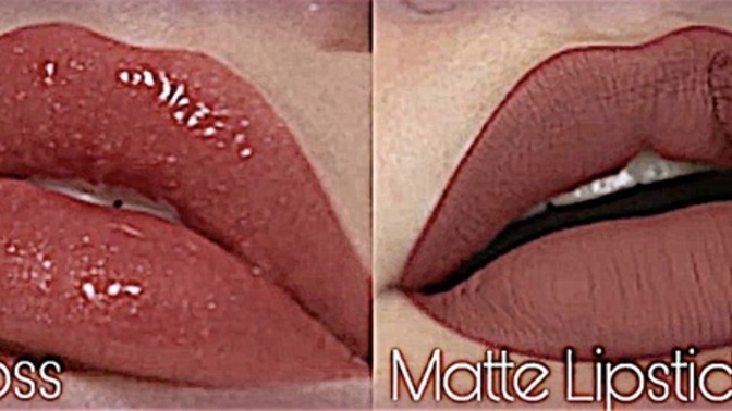 Bir kadına lip gloss mu daha çok yakışır yoksa mat ruj mu?
