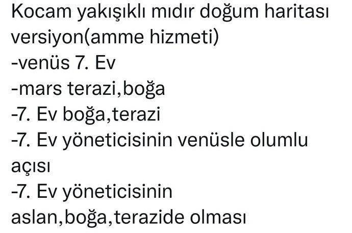 Doğum haritası üzerindeki çıkarımlara bakıyor musunuz?