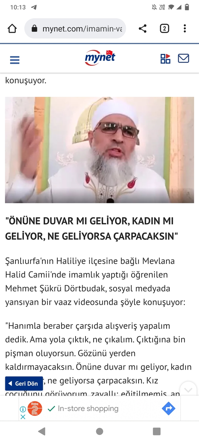 Dinime küfreden keske müslüman olsa iste sizin o savundugunuz imam hatiplerin hocalarin geldigi son nokta budur?