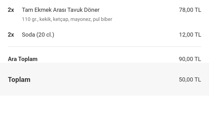 Bir tavuk dönere en fazla ne kadar verirsin?