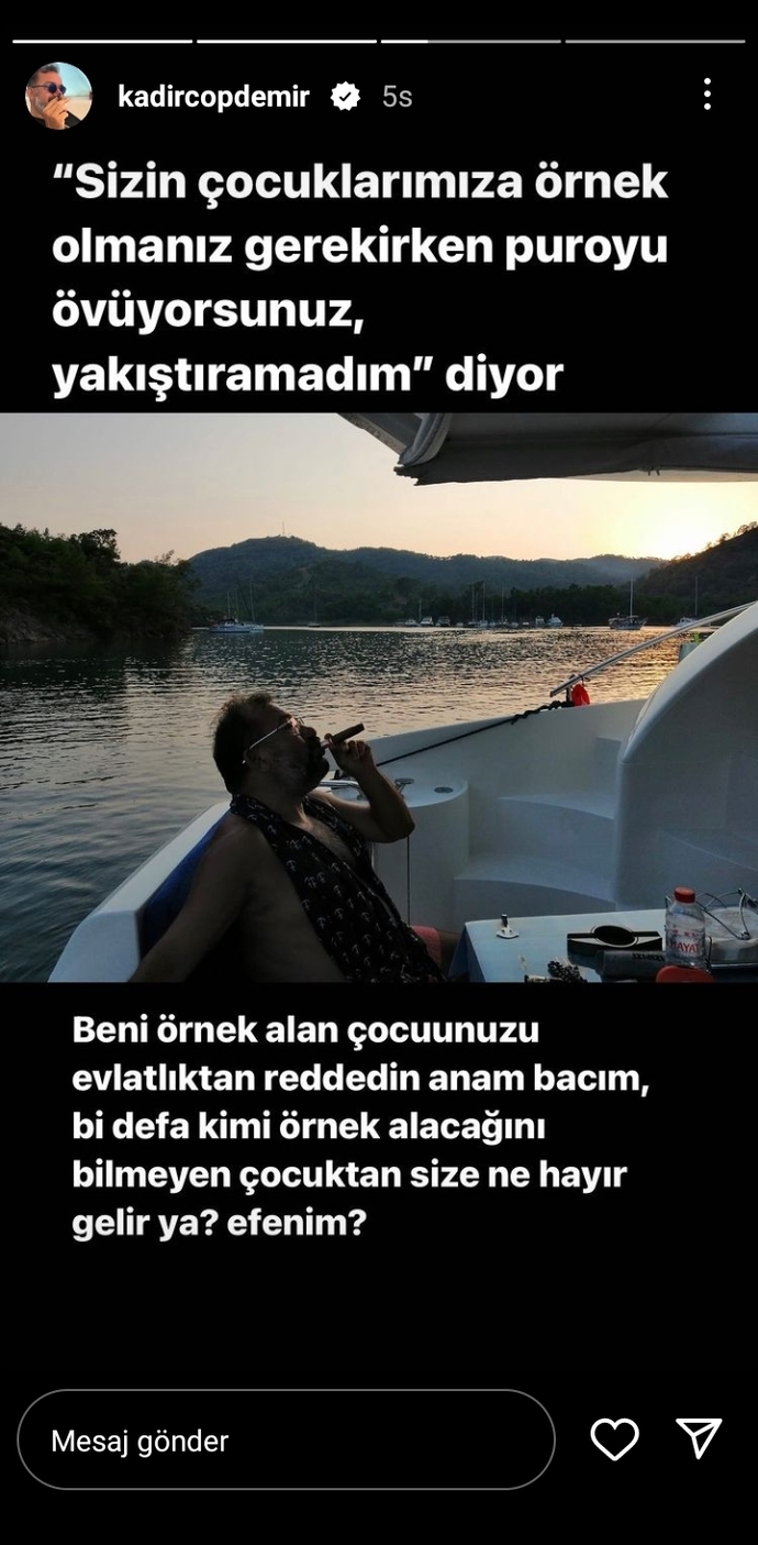 Kadir Çöpdemirin yaptığı patavatsızlık hakkında ne düşünüyorsunuz?