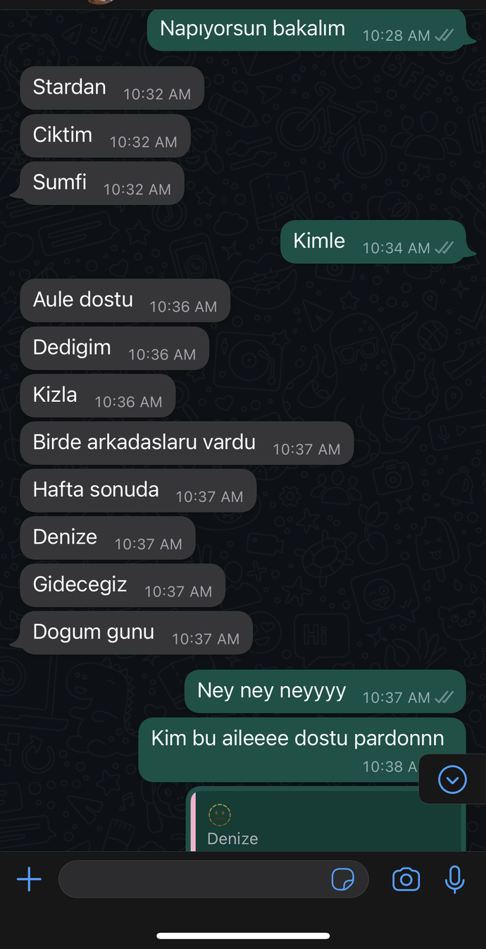 Sevgilimle tartıştıkk?