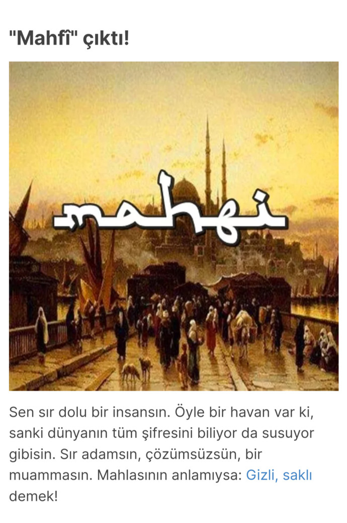 Osmanlı döneminde yaşasaydınız mahlasınız ne olurdu?