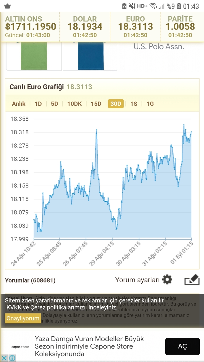 Euro yakın da cıkar mı düşer mi düşse ne kadar düşer en fazla tahmini olan var mı?