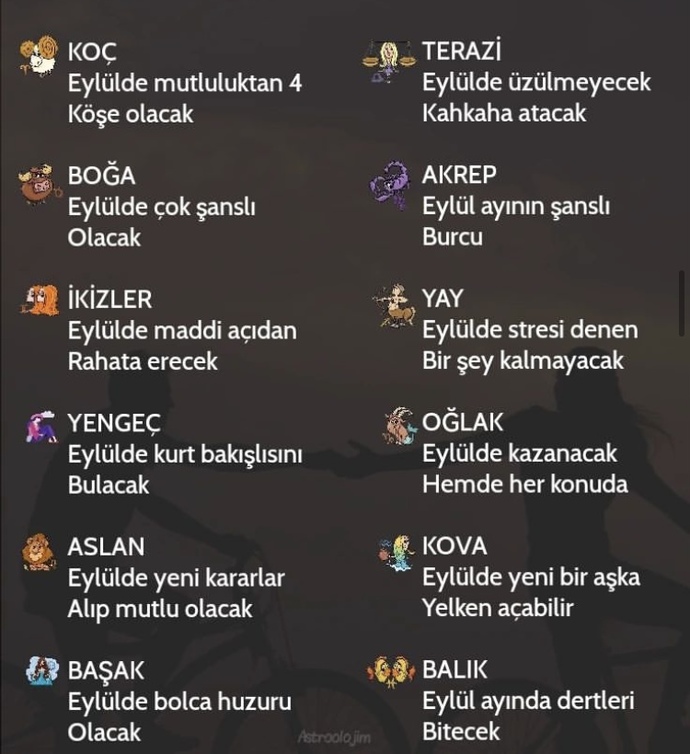 Eylül’de burçları neler bekliyor?