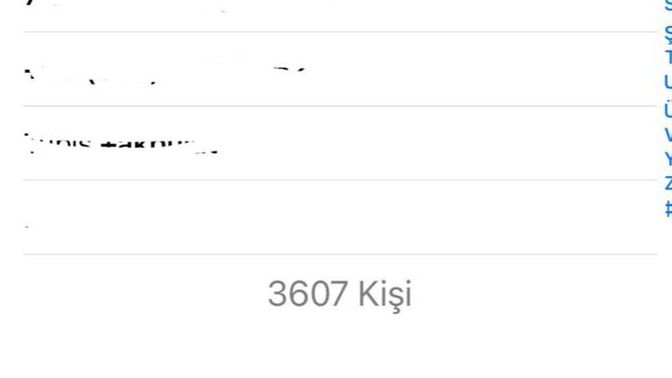 Telefon rehberinizde kayıtlı kaç kişi var?
