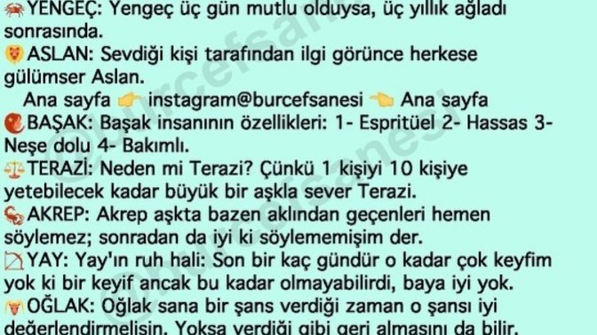 Burçlar ruh halimizi anlatıyor. Senin burcun ruh halini nasıl anlatmış?