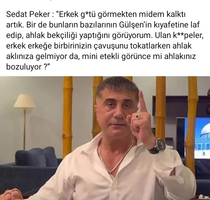 Sedat Peker Gülşeni Savundu. Sizce Haklı mı?