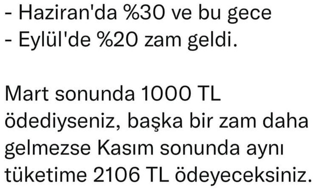 Kışın doğalgaz faturaları bu zamla beraber sizce ne kadar olacak?