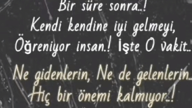 Kendi kendinize yetip, kendi kendinize iyi geliyor musunuz?