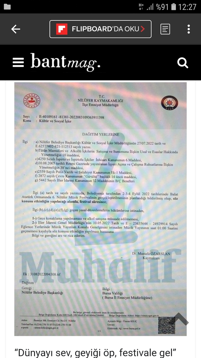 Nilüfer Müzik Festivalinde içki ve konaklama yasağı getirildi! Kararı doğru buluyor musun?