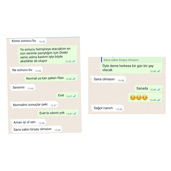 Ayrıyız bunları yazması normal mi?